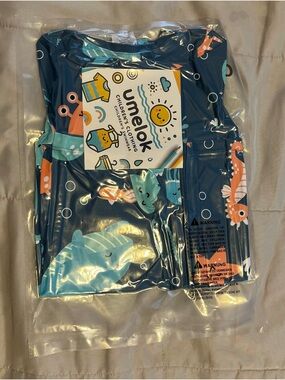 NWT baby Navy Blue Ocean Animal Rashguard